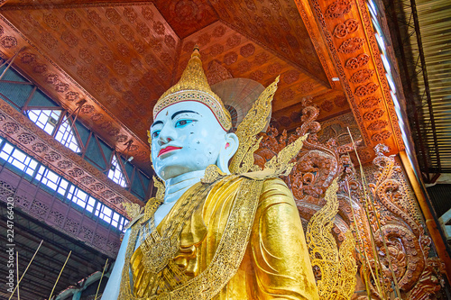 Explore Ngar Htat Gyi Buddha Image, Yangon, Myanmar photo