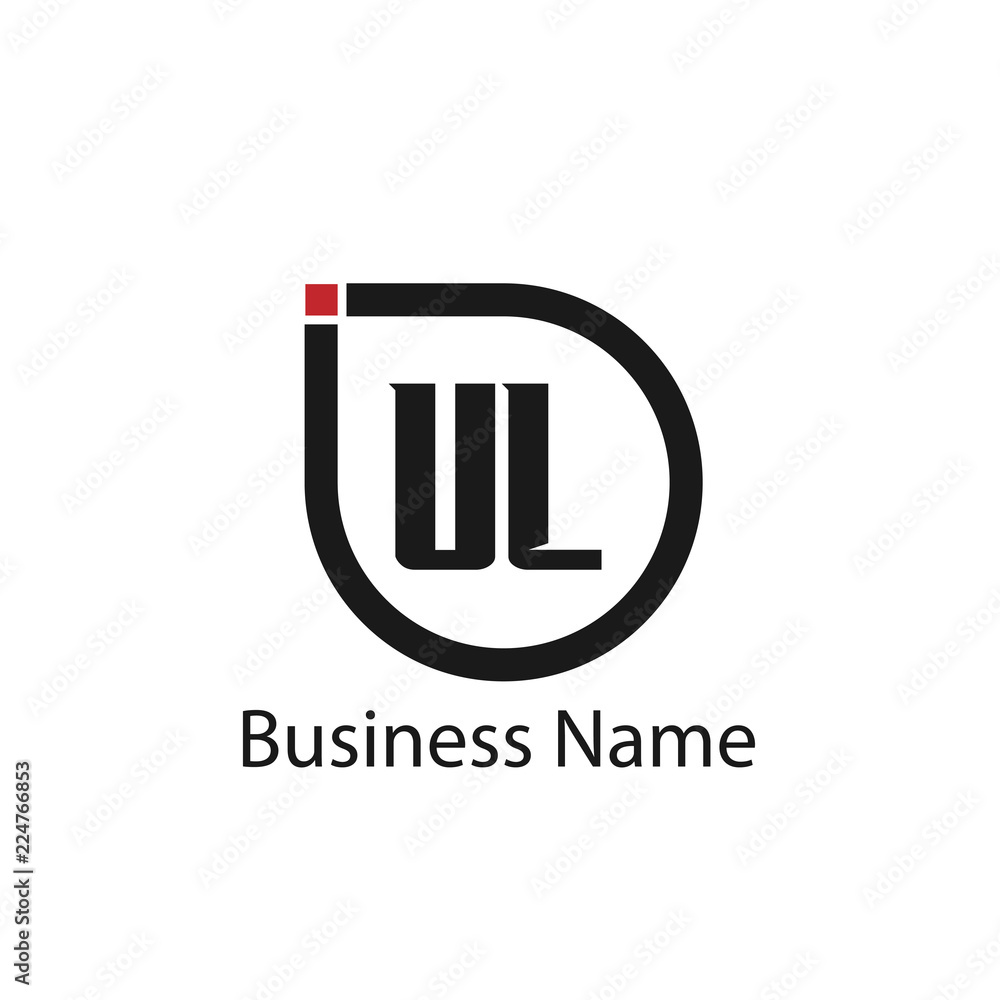 Initial Letter UL Logo Template Design Initial Letter UL Logo Template Design