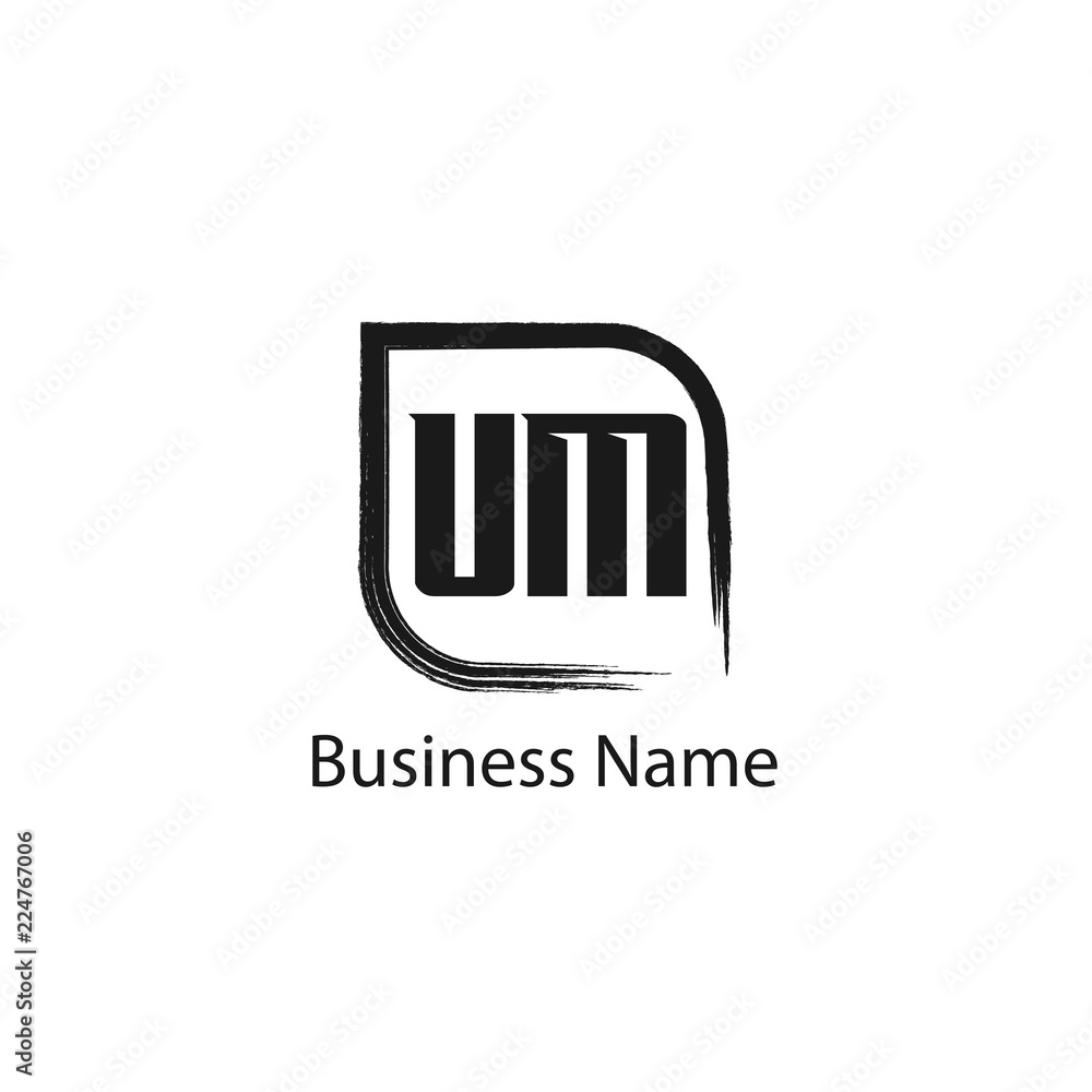 Initial Letter UM Logo Template Design Initial Letter UM Logo Template Design