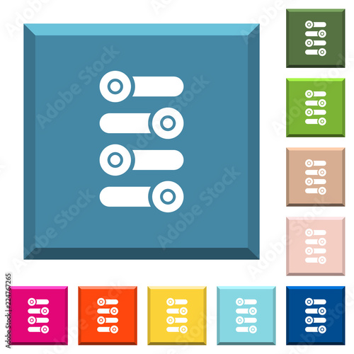 Fine tune white icons on edged square buttons