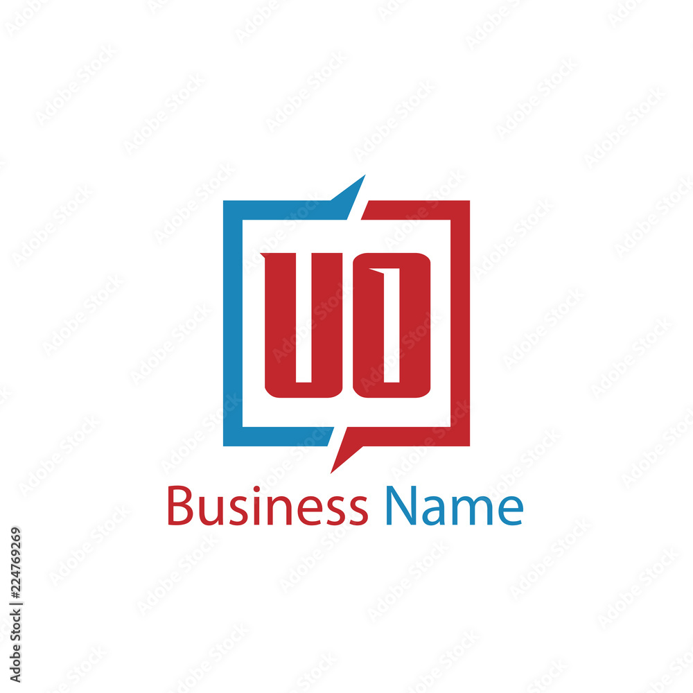 Initial Letter UO Logo Template Design Initial Letter UO Logo Template Design