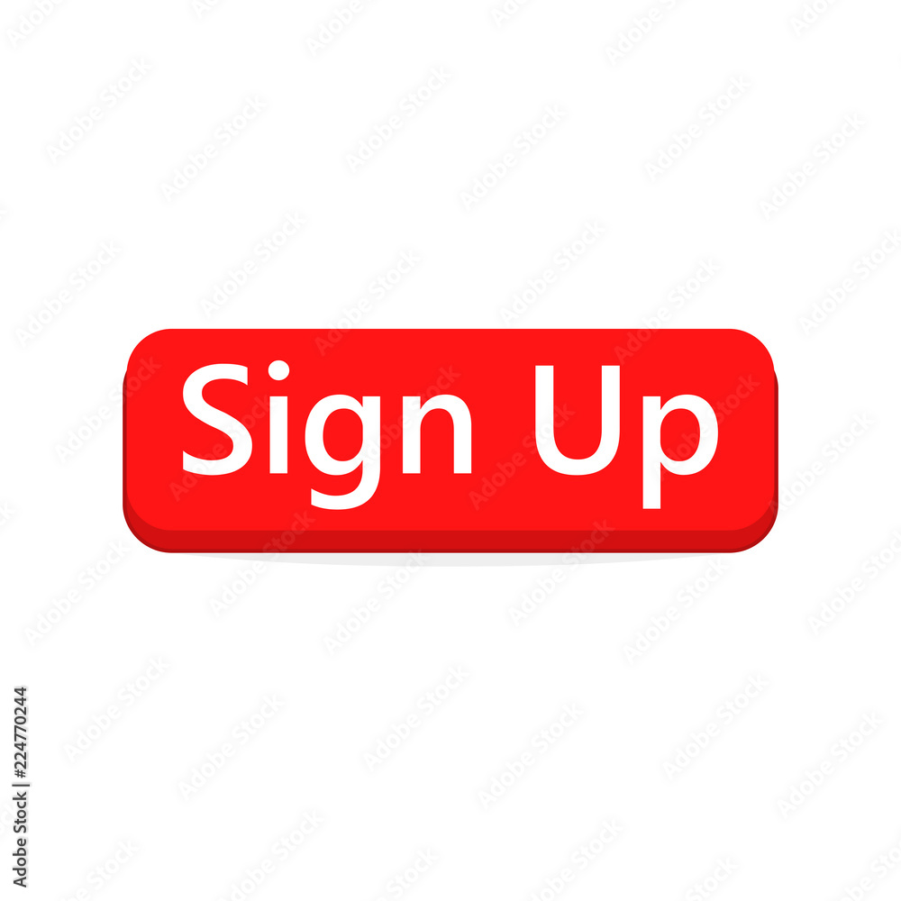 Sign Up button. Vector illustration. Sign Up button. Vector illustration.