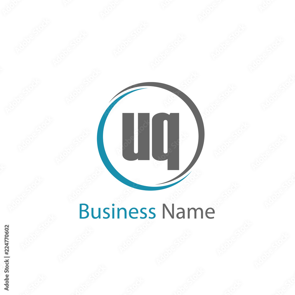 Initial Letter UQ Logo Template Design Initial Letter UQ Logo Template Design