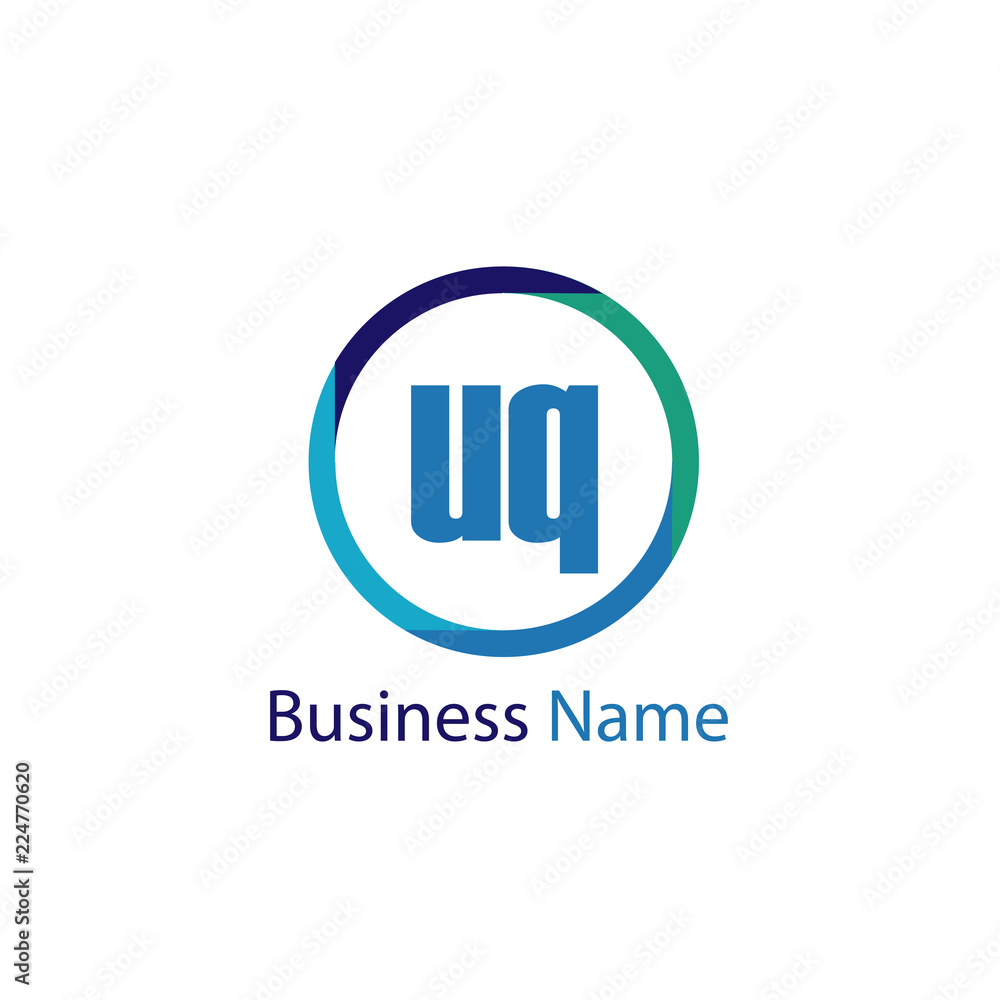 Initial Letter UQ Logo Template Design Initial Letter UQ Logo Template Design