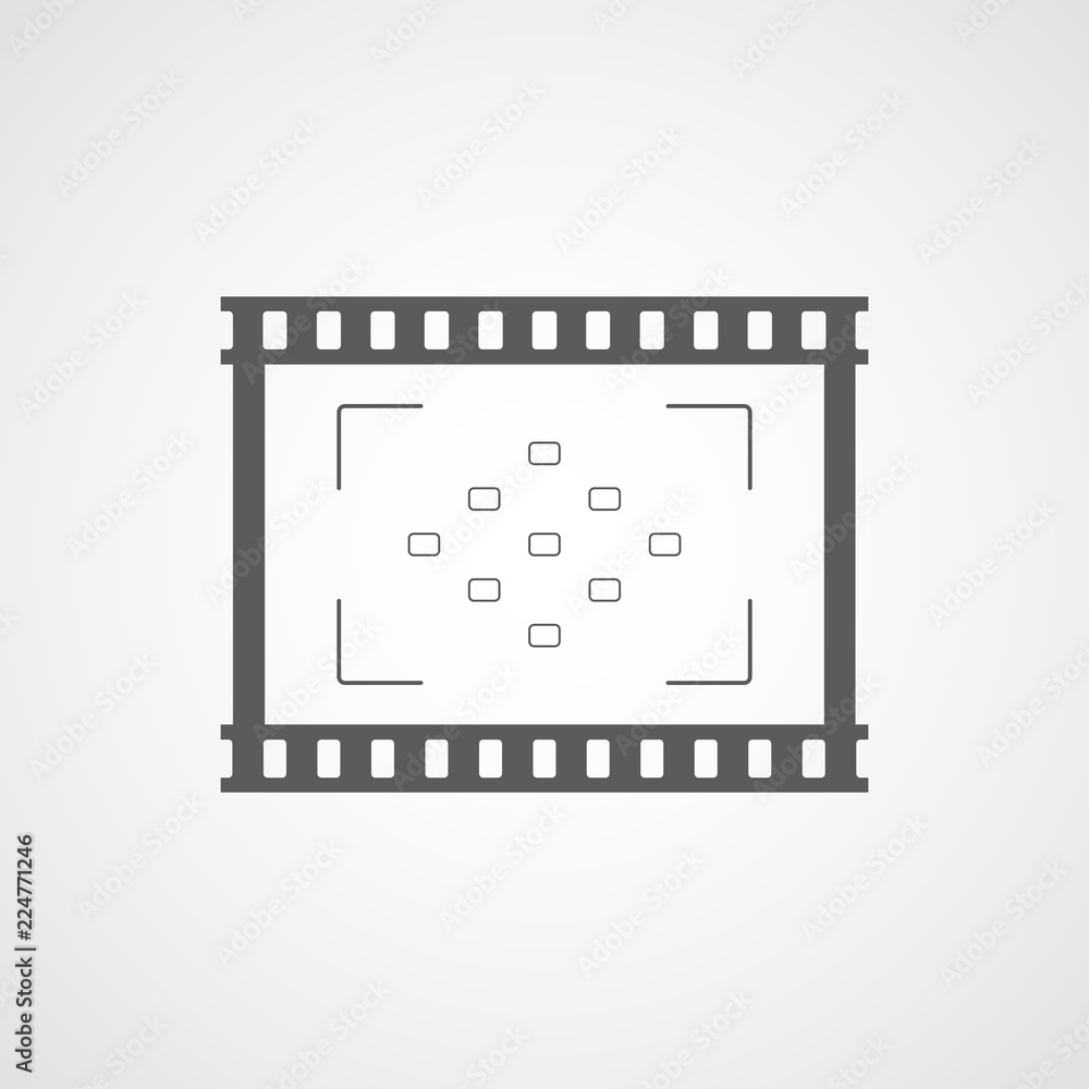 Film icon. Vector illustration. Movie icon Film icon. Vector illustration. Movie icon