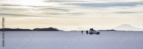 The largest salt flat in the World. Salar de Uyuni. UNESCO World Heritage Site. Altiplano, Bolivia, South America