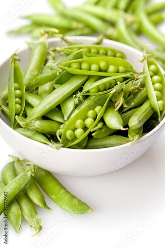 Green Peas in a Bowl