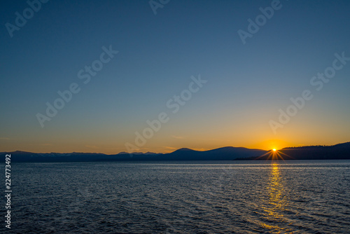 Sunset Across Lake Takoe © Dominic Gentilcore