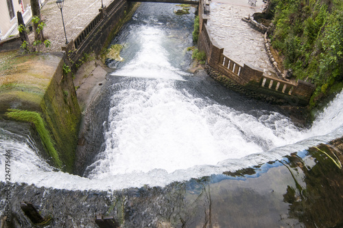 Waterfall in New Athos on the river Psyrtsha photo