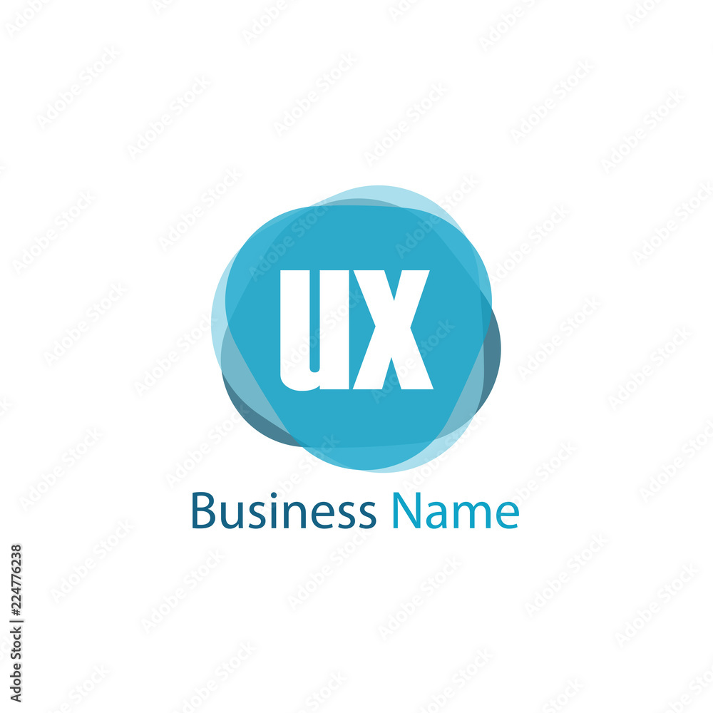 Initial Letter UX Logo Template Design Initial Letter UX Logo Template Design