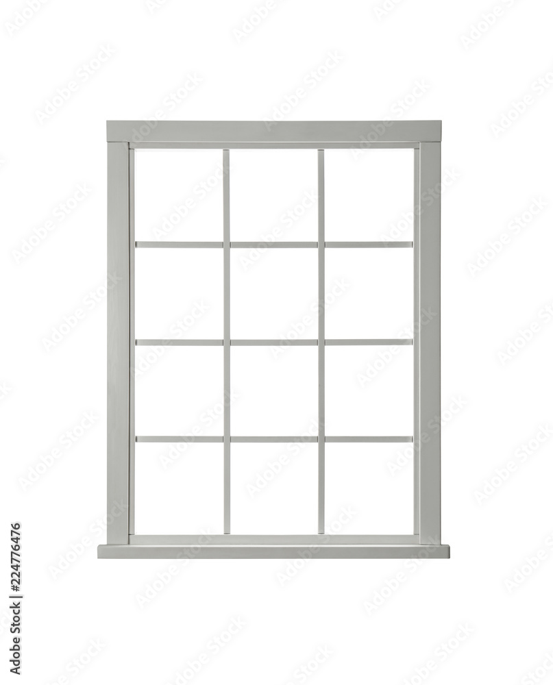 Clean modern window on white background. Architectural element Clean modern window on white background. Architectural element