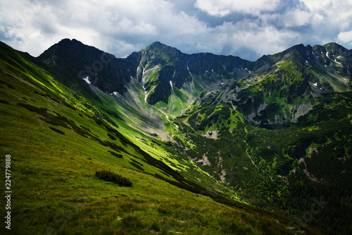 Wallpaper Mural green rocky mountain valley Torontodigital.ca