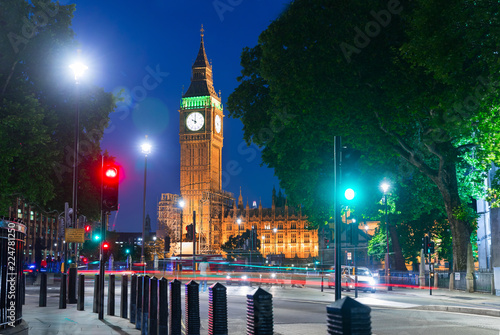 Big Ben at night London United Kingdom uk © AnnaMoskvina