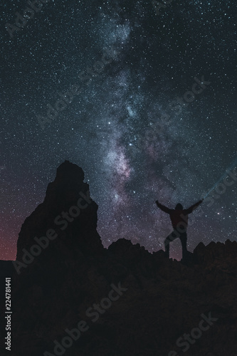 Milkyway and astrophotography at night, Tenerife Spain