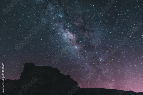 Milkyway and astrophotography at night  Tenerife Spain