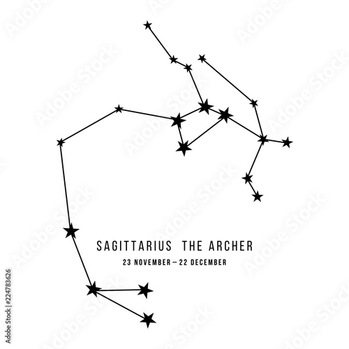 Zodiac constellation Sagittarius