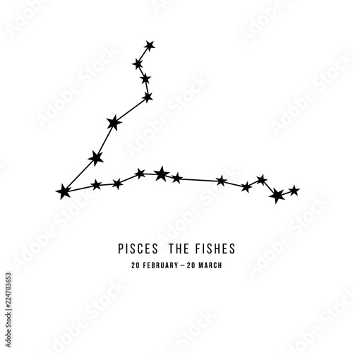 Zodiac constellation Pisces