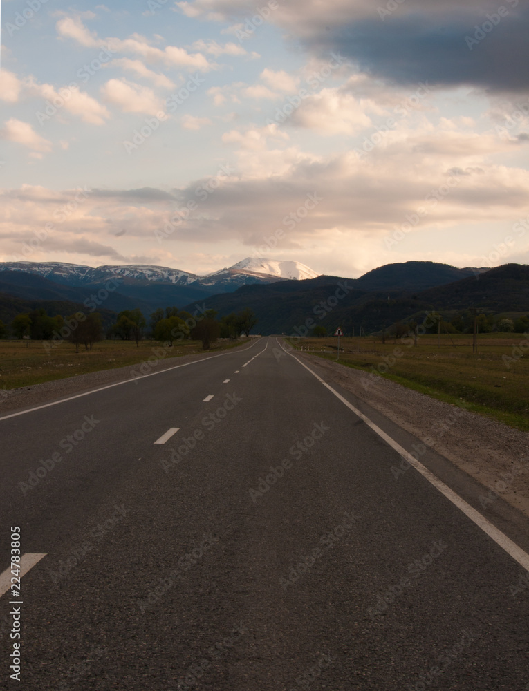 road in mountains