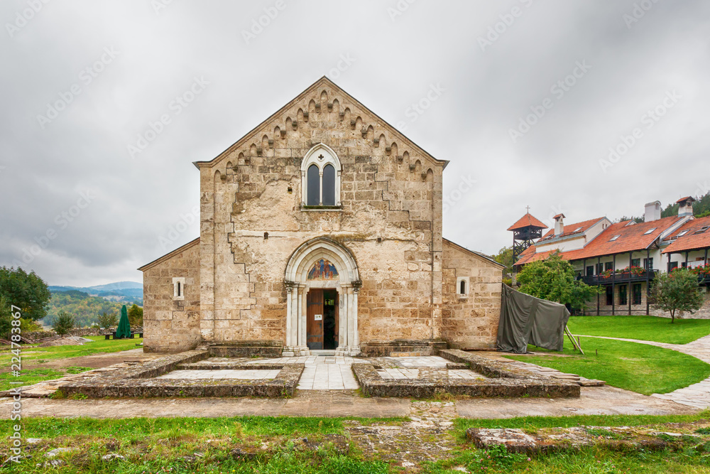 Orthodox female monastery Gradac in Serbia - west portal Orthodox female monastery Gradac in Serbia - west portal