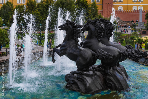Moskau Pferde Springbrunnen
