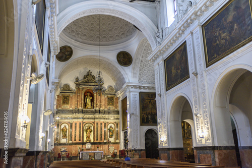 Inside the church of the Sacred Heart of Jesus in Seville  Andalucia  Spain.