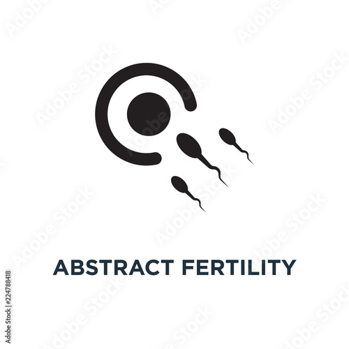 Abstract fertility icon. Simple element illustration. Abstract f