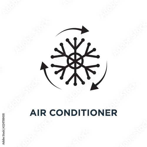 Air conditioner icon. Simple element illustration. Air condition photo