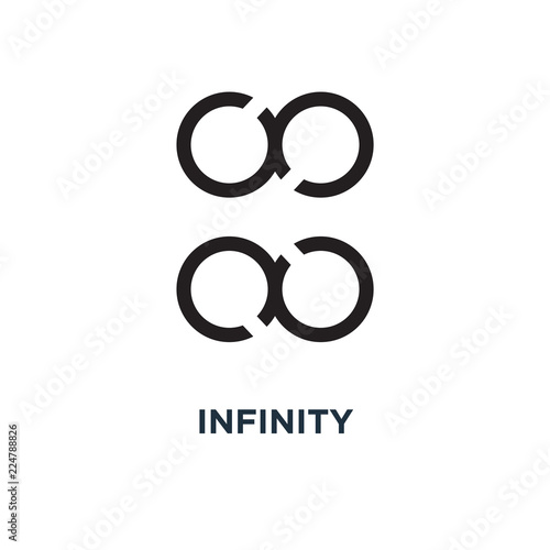 Infinity icon. Simple element illustration. Infinity concept sym