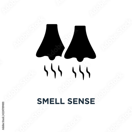 Smell sense icon. Simple element illustration. Smell sense conce