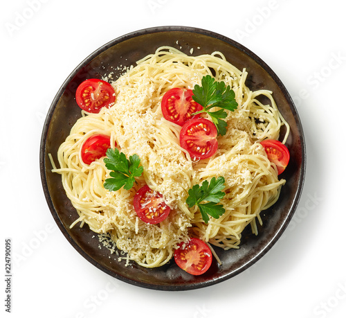 plate of spaghetti pasta