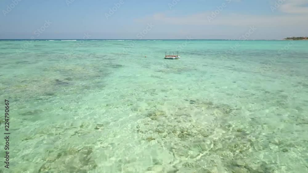 Caribbean Bay Bora Bora Tulum Soliman Bay Drone Aerial Caribbean Bay Bora Bora Tulum Soliman Bay Drone Aerial