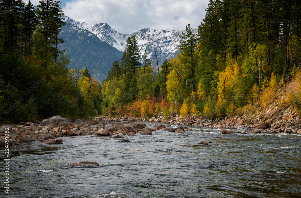 Autumn river Selenginka
