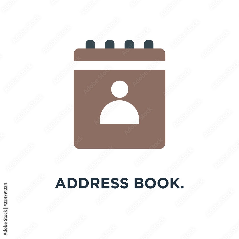 address book. organizer icon. diary phone . contact list sign co address book. organizer icon. diary phone . contact list sign co