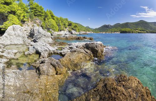 Croatia - The coast of Peliesac peninsula near Zuliana village