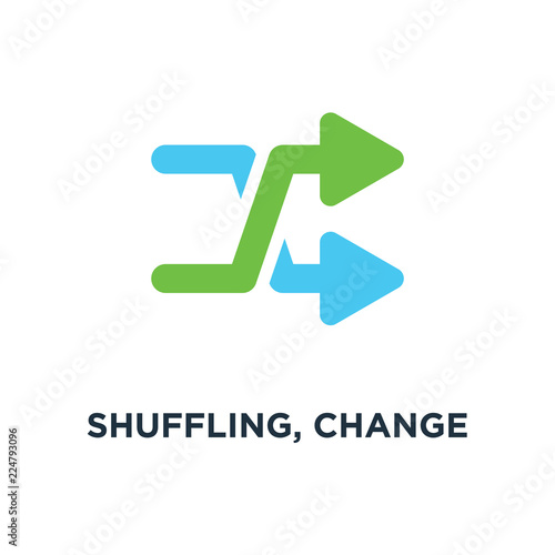 shuffling, change order, random sign icon. music concept symbol Free Download shuffling, change order, random sign icon. music concept symbol - GFXLoad
