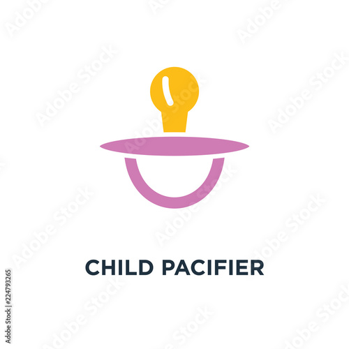child pacifier icon. baby child concept symbol design, sleep toy