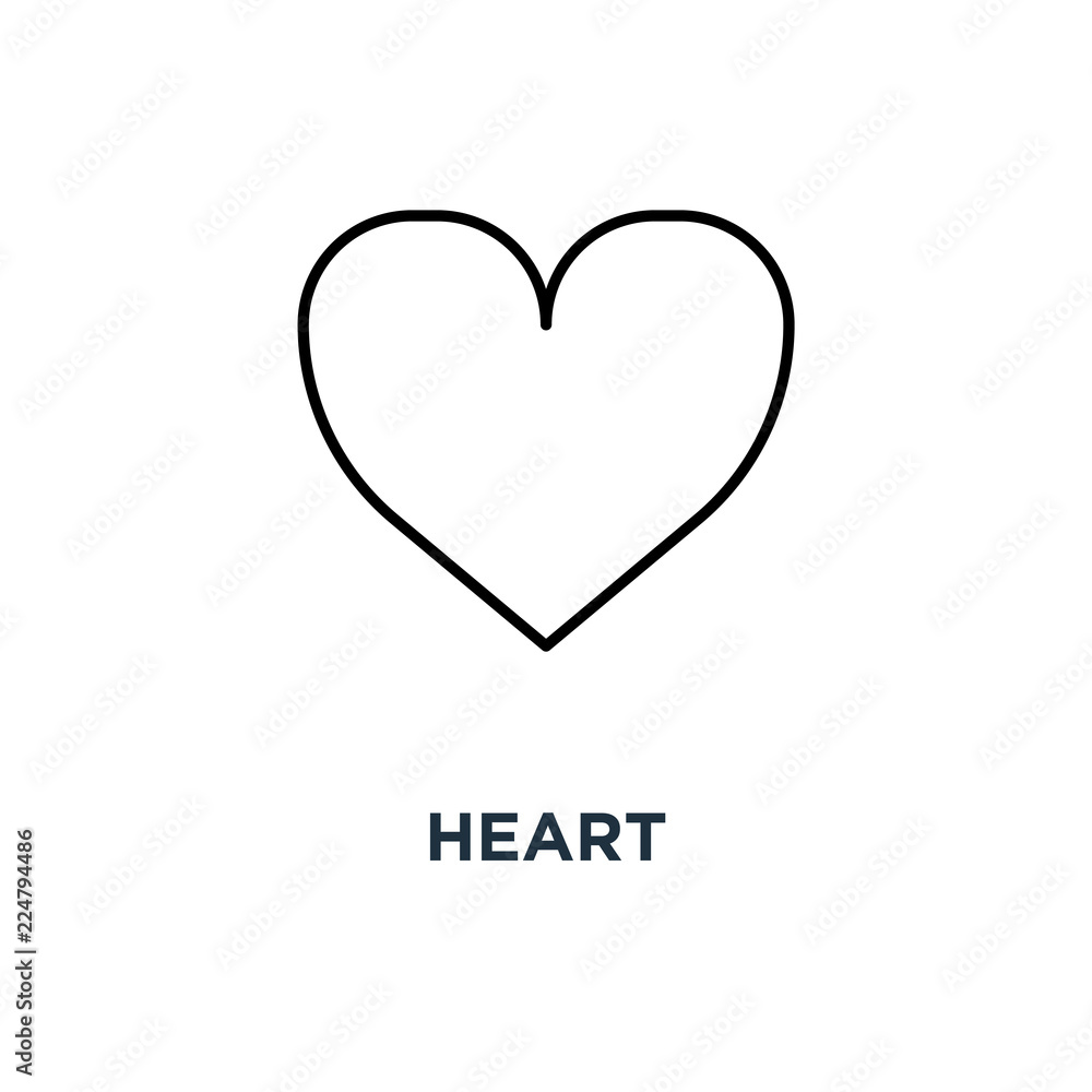 heart icon. of love concept symbol design, vector illustration