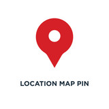 location map pin icon. location map pin concept symbol design, vector illustration