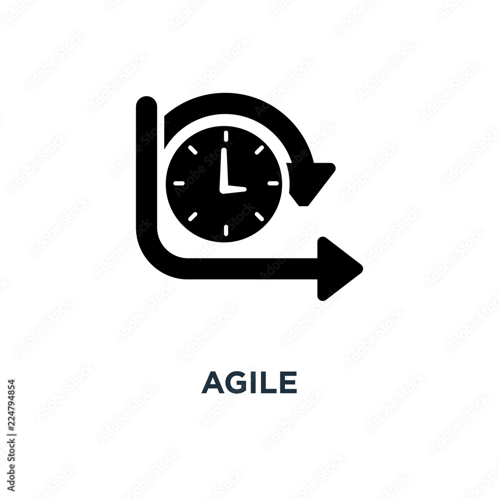 agile icon. agile concept symbol design, vector illustration Stock ...