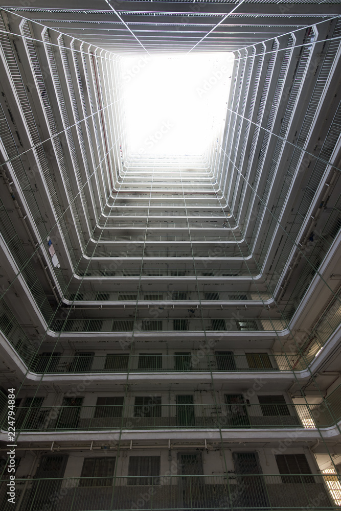 Obraz premium Square packed building