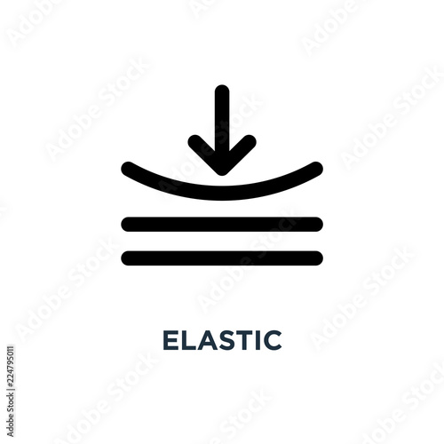 elastic icon. elastic concept symbol design, vector illustration
