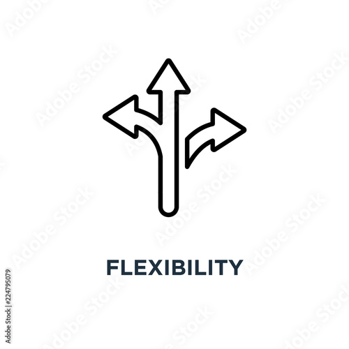 flexibility icon. flexibility concept symbol design, vector illu