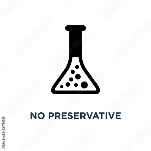 no preservative icon. no preservative concept symbol design, vec
