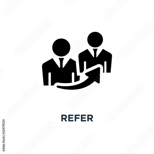 refer icon. refer concept symbol design, vector illustration