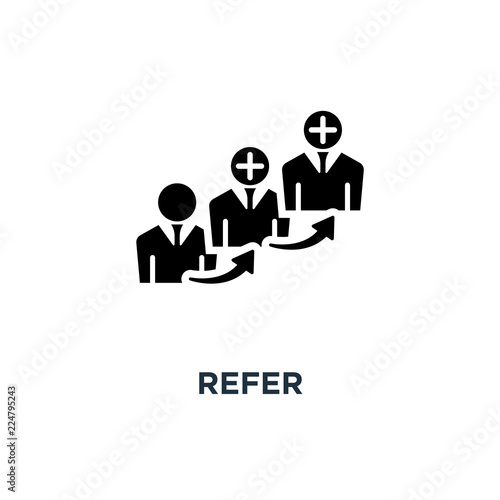 refer icon. refer concept symbol design, vector illustration