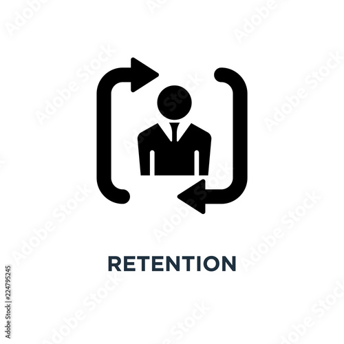 retention icon. retention concept symbol design, vector illustra