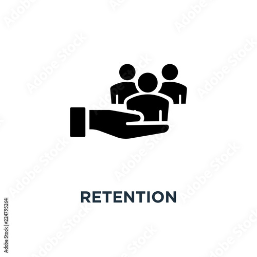 retention icon. retention concept symbol design, vector illustra