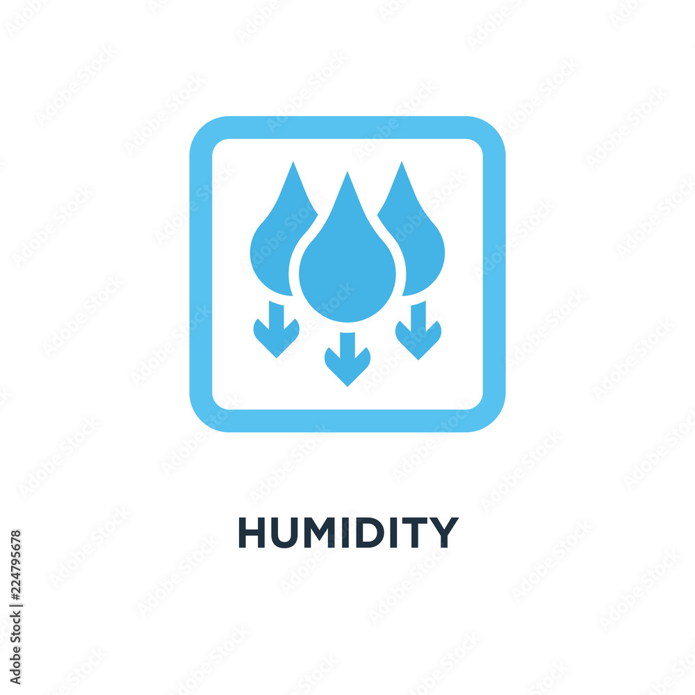 humidity icon. water level down concept symbol design, with grad humidity icon. water level down concept symbol design, with grad