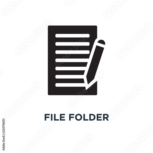 file folder icons icon. file folder icons concept symbol design,