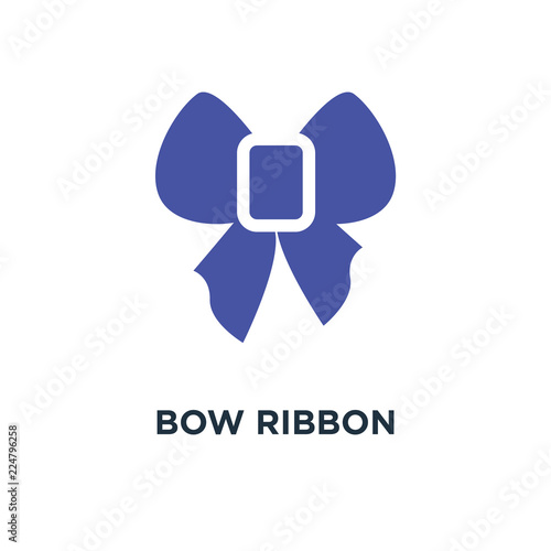 bow ribbon icon. ribbon bow, holiday concept symbol design, cele